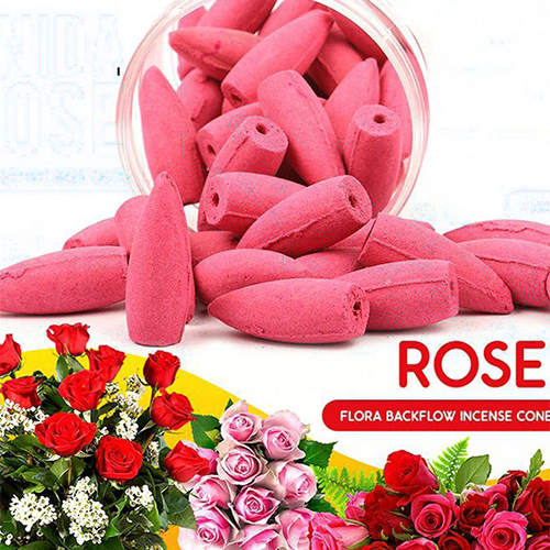 Rose Flora Bckflow Incense Cone