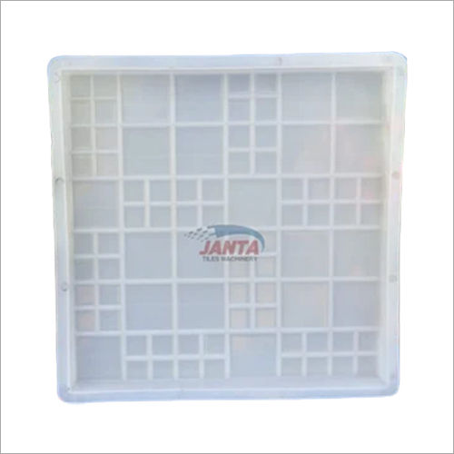 White Silicone Plastic Chequered Tile Mould