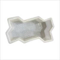 Plastic Paver Block Molds - Pvc Zig-zag Shape, White Color | Durable And Lightweight For Industrial And Diy Usage