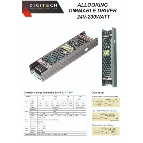 24V Allooking Dimmable  Led Driver