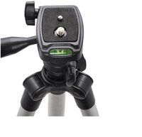 Tripod 3110 Stand with 3-Way Head Tripod 3110 with Mobile Phone Holder Mount Tripod Kit (Silver)