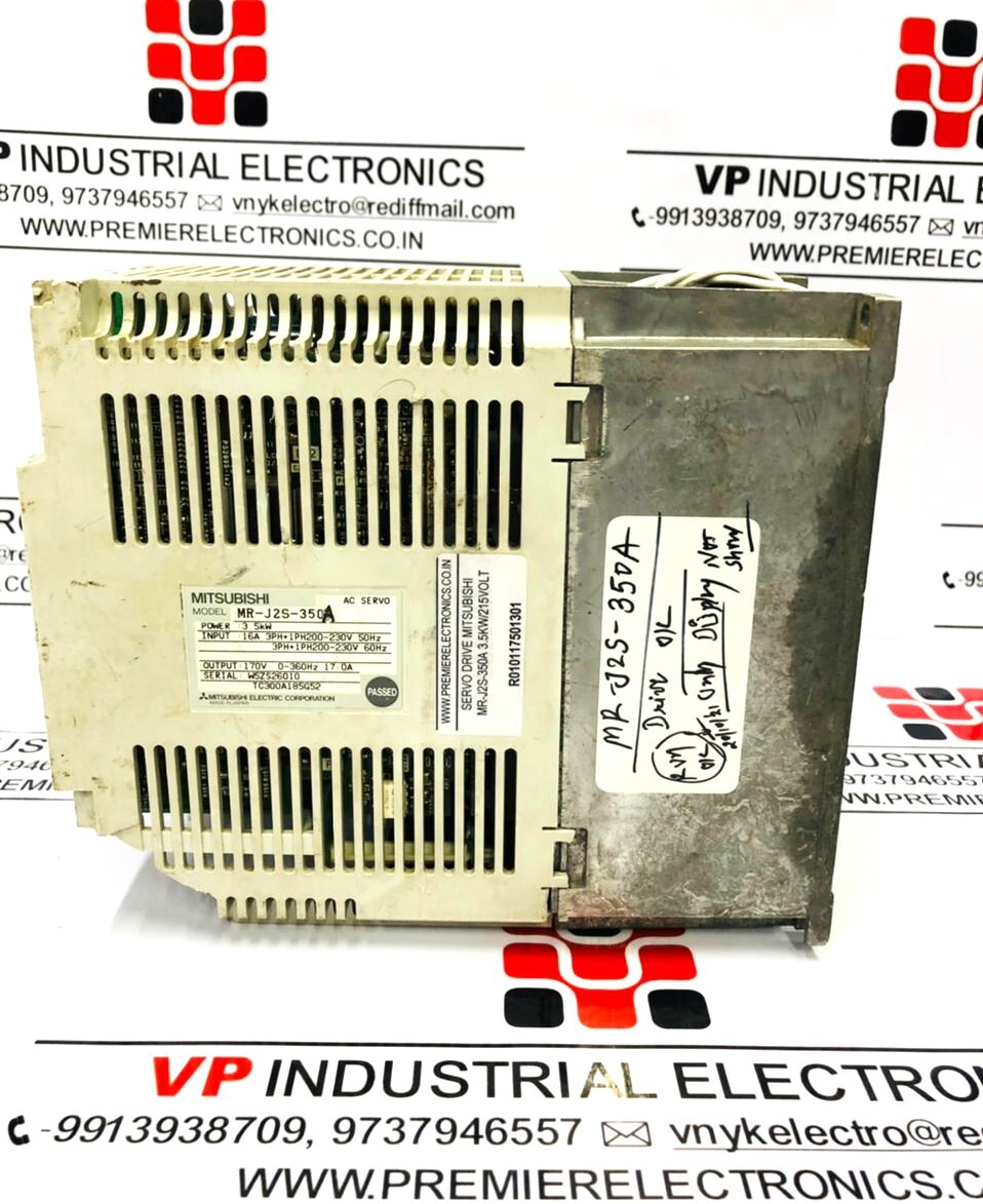 MITSUBISHI SERVO MR-J2S-350A 3.5KW 215V