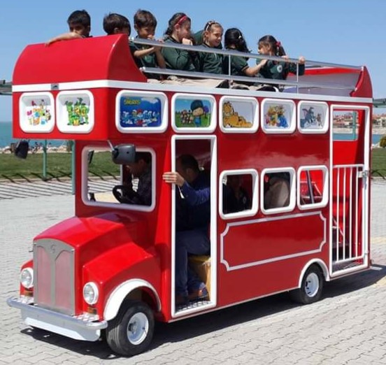 Double Decker London Bus - Material: Iron