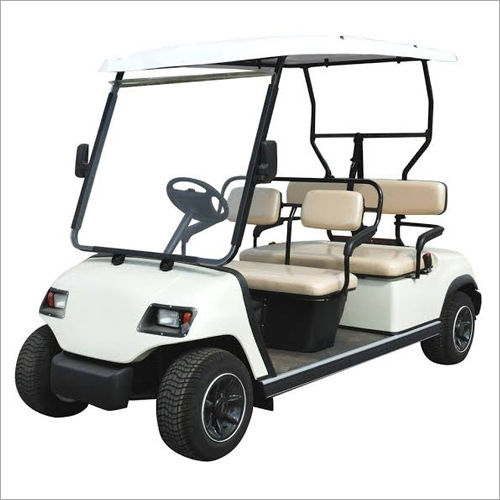 Electric Golf Kart - Color: White