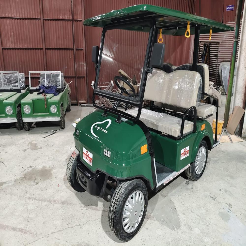 Electric Golf Kart - Color: White