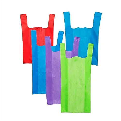 With Handle Non Woven U Cut Bag