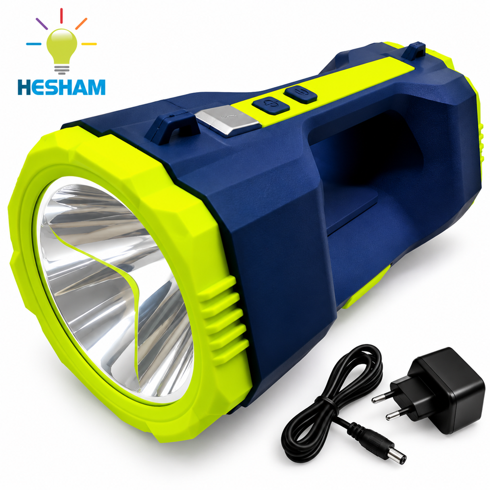 Rechargeable Multi Functional High Power Domoda Military Torch  - Body Material: Strong Abs Plastic
