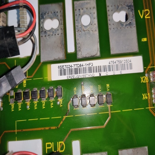 SIEMENS 6SE7024-7TD84-1HF3 POWER DRIVE CONTROL TRIGGER BOARD