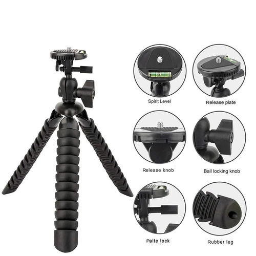 10 Inch Flexible Multigrip Gorillapod Mobile Tripod With Quick Release Plate Mobile Holder Tripod