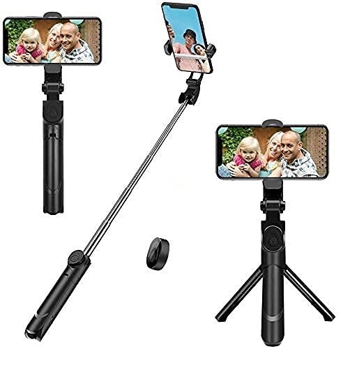 XT-02 Bluetooth Extendable Selfie Stick with Wireless Remote and 2 Level for Mobile and All Smart Phones