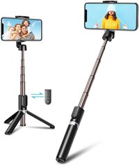 R1 Bluetooth Selfie Sticks with Remote 3 in1 Multifunctional Selfie Stick Compatible with All Phones