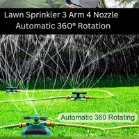 360 Degree 3 Arm Sprinkler For Watering Garden And Lawn Irrigation Yard Water Sprayer