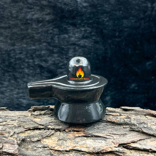 Easy To Clean Black Obsidian  Shivling For Home Decoration