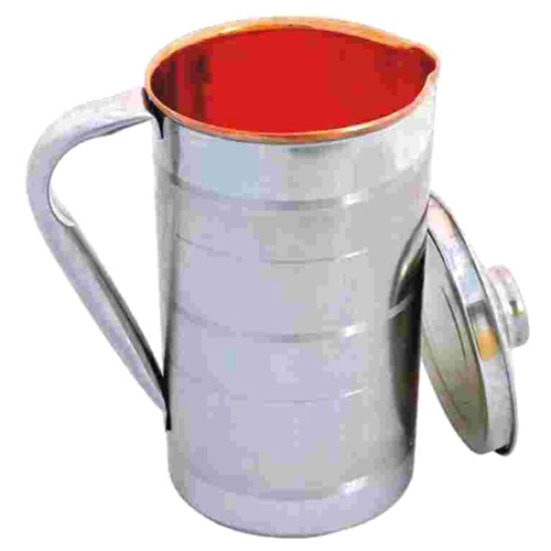 Copper Jug With Steel Finish