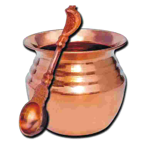 Copper Pooja Lota With Spoon