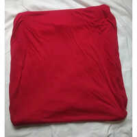 MALAI Red Plain Polyester Fabric