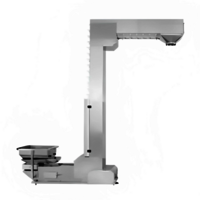 Z Type Bucket Elevator - MS/SS Material, White Color | Automatic Filling Machine, Electric Drive, Frequency Speed Control, 12 Months Warranty