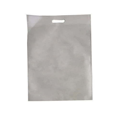 White D Cut Non Woven Bag