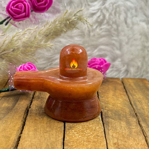 Easy To Clean Red Aventurine Shivling For Home Decoration