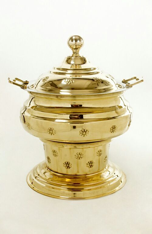 Hotel Restaurant Round Design Chafing Dishes Buffet Food Warmer Chafing Dish Buffet Set Luxury