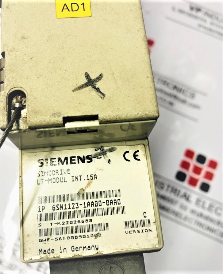 SERVO DRIVE SIEMENS SIMODRIVE 15AMP 415V 6SN1123-1AA00-0AA0