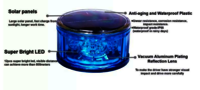 Solar Magnetic Base Warning Revolving Light