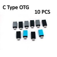OTG TYPE C AND USB TO MICRO USB ADAPTER FOR ANDROID MOBILE SMART PHONES AND TABLETS WITH ZIP POUCH (PACK OF 20) (0261)