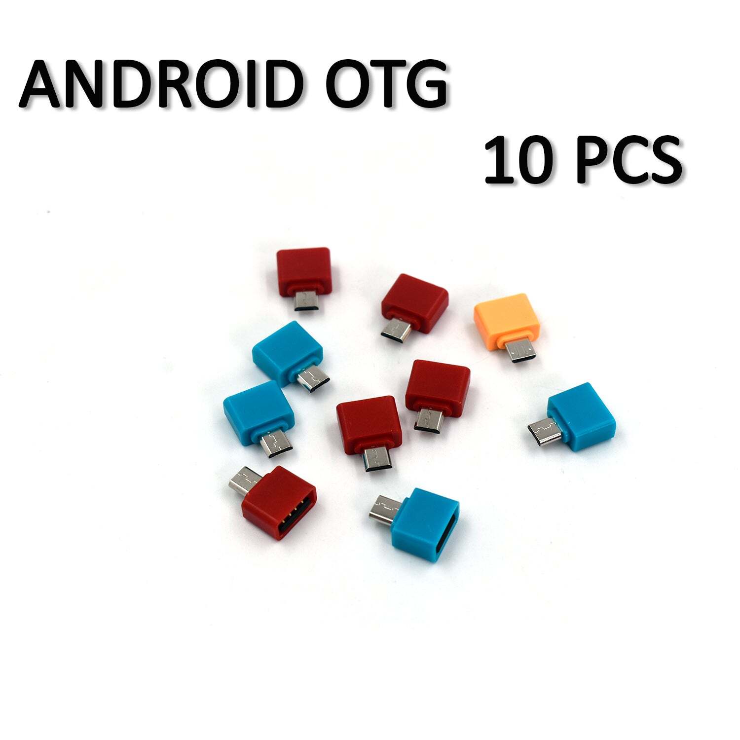 OTG TYPE C AND USB TO MICRO USB ADAPTER FOR ANDROID MOBILE SMART PHONES AND TABLETS WITH ZIP POUCH (PACK OF 20) (0261)
