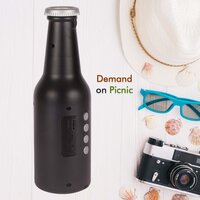 BOTTLE SHAPE BLUETOOTH SPEAKER AND WEATHERPROOF ENHANCED WIRELESS USB RECHARGEABLE CALLING / FM / AUX / USB / SD CARD SUPPORT PORTABLE BLUETOOTH SPEAKER WITH RICH DEEP BASS (1289)