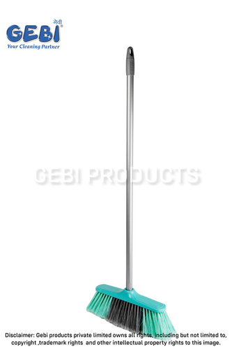 Plastic Push Broom With Metal Handle