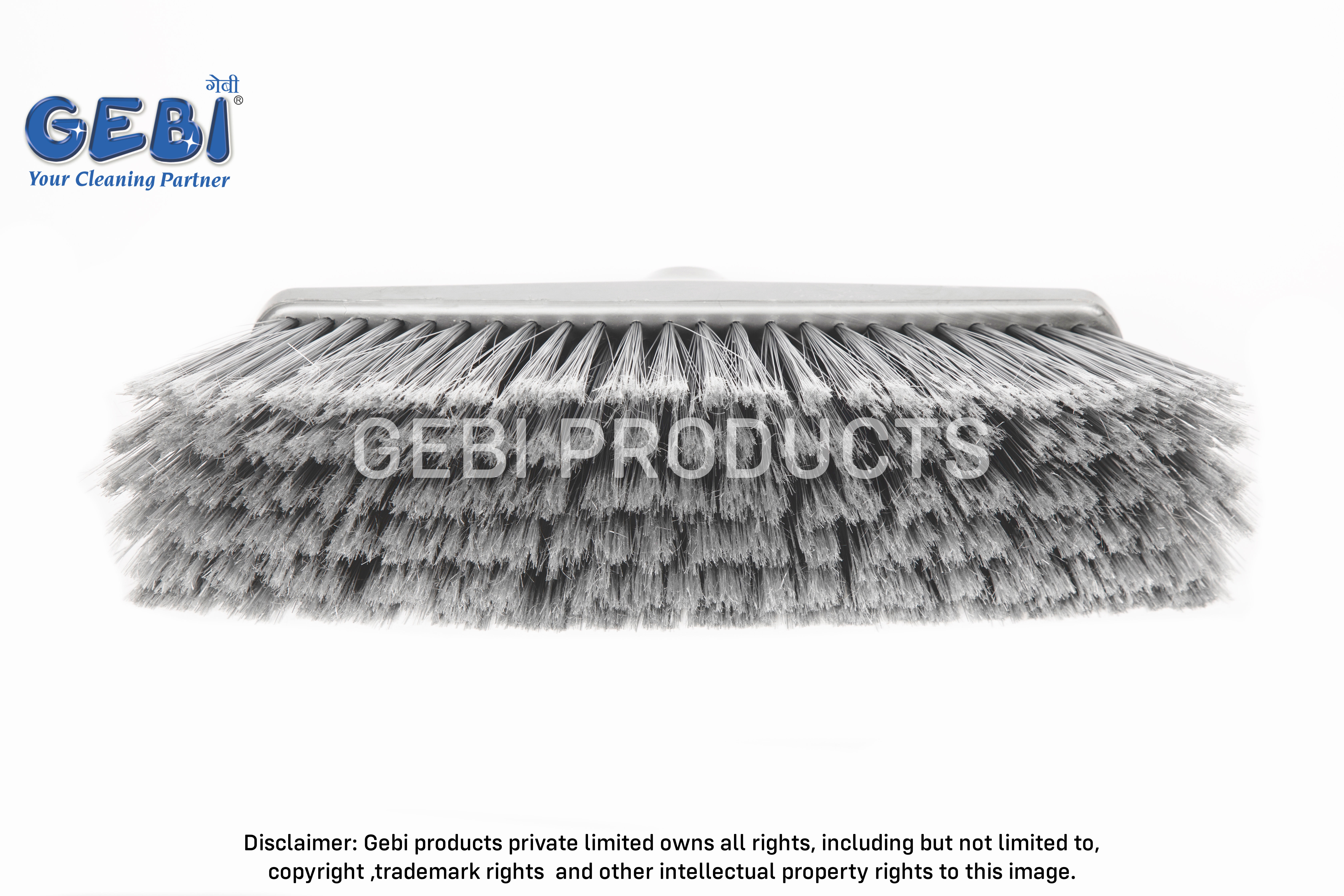 Plastic Push Broom With Metal Handle