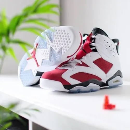 Jordan Retro 6 Red And White Comfortable Shoes