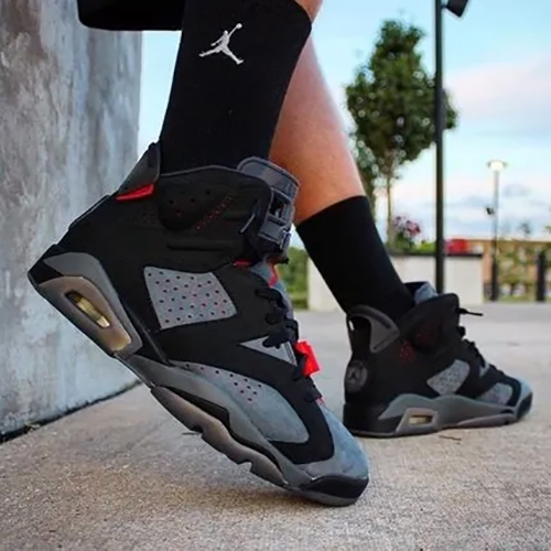 Jordan Retro 6 Black Comfortable Shoes