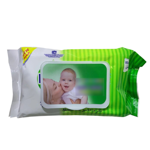80pcs Aloe Scented Disposable Baby Wipes OEM ODM Free Sample