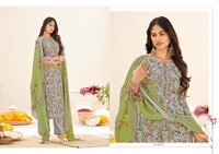 Pure Cotton Unstitch Suit With Embroidery