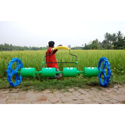 Green & Blue Drum Seeder Machine