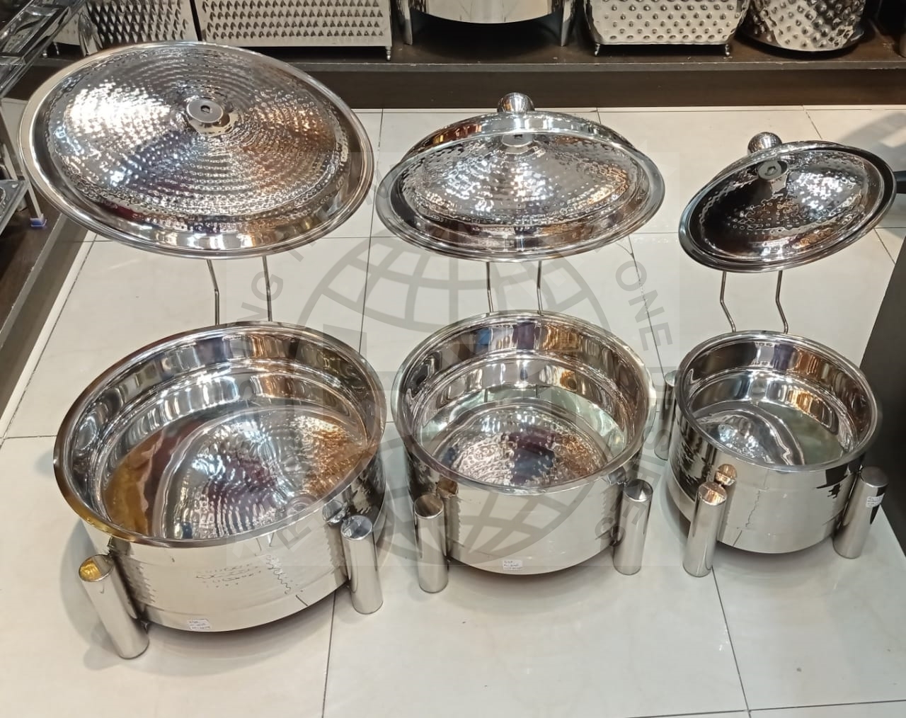 stainless steel hotel restaurant buffet food warm container chafing dish