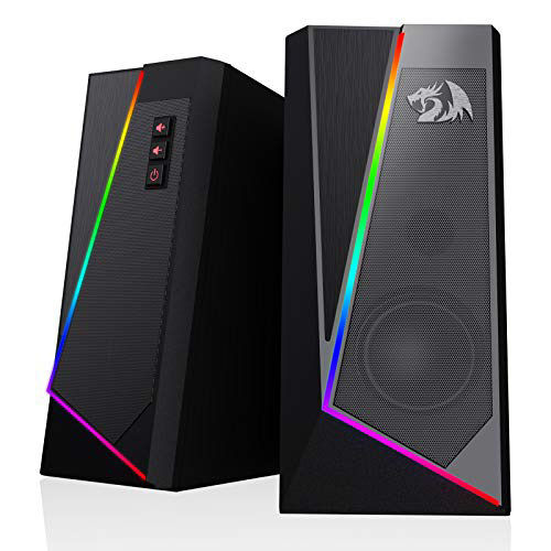 Redragon Anvil Gs520 - Rgb 2.0 Channel Gaming Wired Desktop Speakers Body Material: Plastic