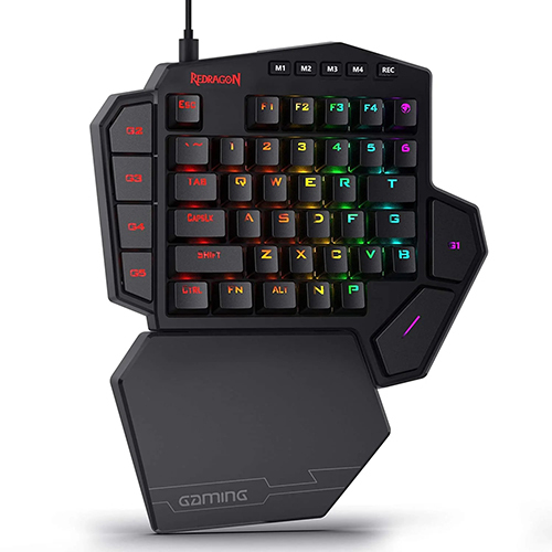 Redragon Diti K585 One Handed Wired Rgb Mechanical Keyboard Body Material: Plastic