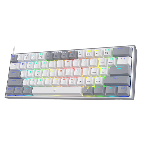 Redragon Fizz K617 60 Percent Wired Mechanical Keyboard Body Material: Plastic