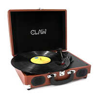 CLAW Stag Portable - Turntable with Built-in Stereo Speakers