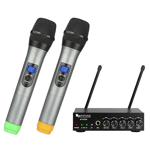 Fifine K036 - Wireless Handheld Microphone System Body Material: Plastic