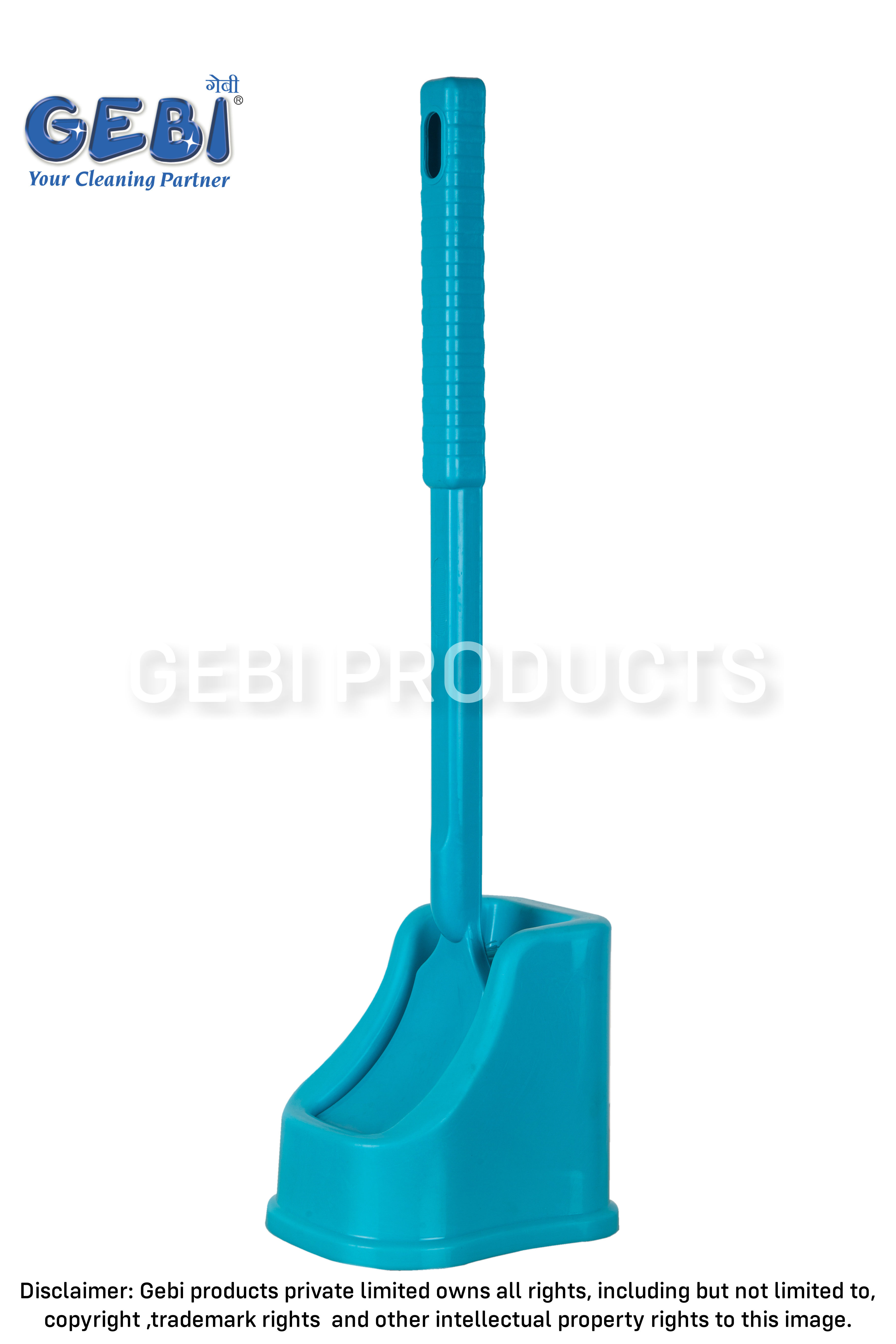 Long Handle Single Hockey Toilet Brush With Container