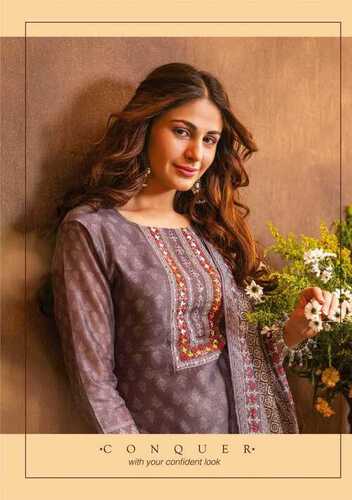 Pure Cotton Silk Kurti with Knot Work