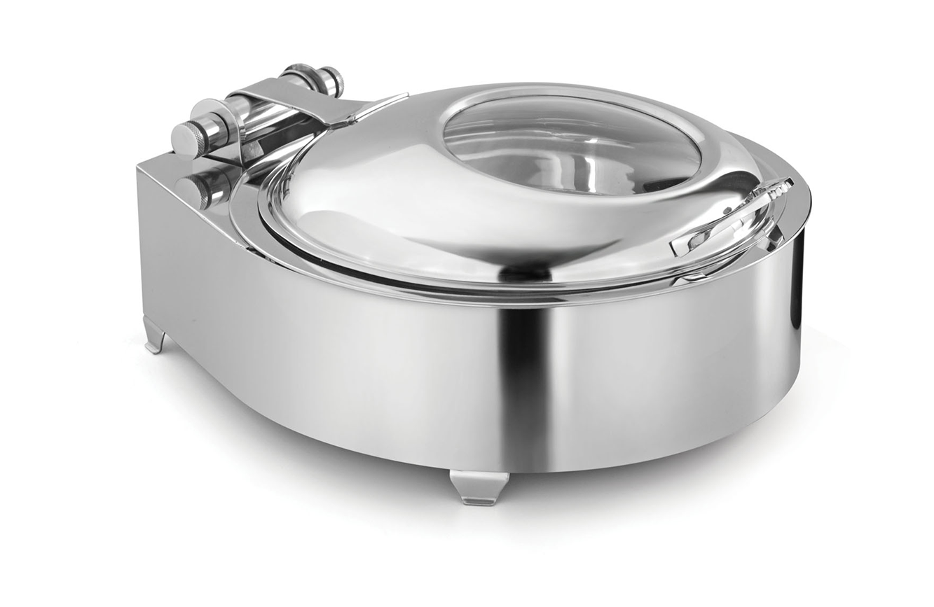 Stainless steel display chafing dish buffet food warmer