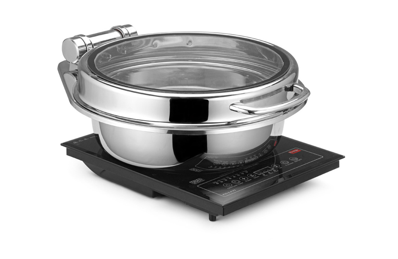 Stainless steel display chafing dish buffet food warmer