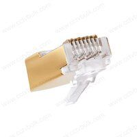 Rj45 Connector Cat6a / Cat7 Stp Gold