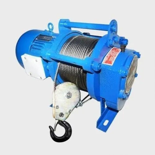 Blue Industrial Electric Winch