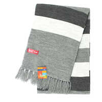 Acrylic Wool Muffler - Cotton Material, Medium Size | Hand Knitted, Multicolored Design, Unisex Winter Accessory