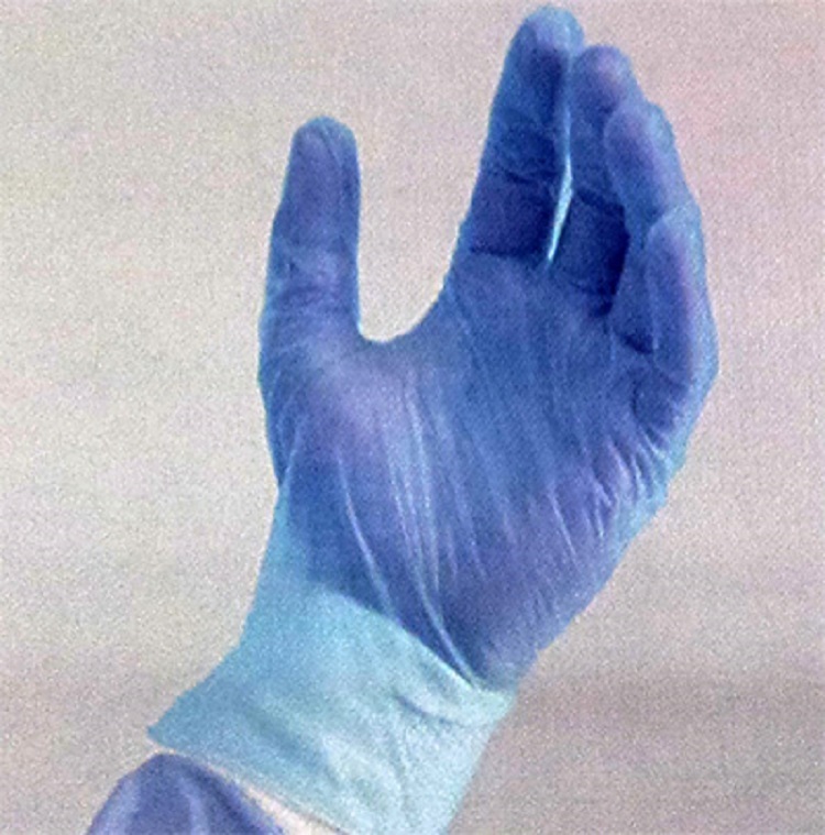 Hot Sale Blue Vinyl Gloves